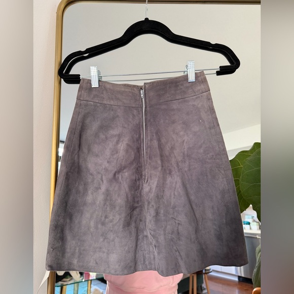 Vintage Celine Gray Suede Mini Skirt - Picture 2 of 3